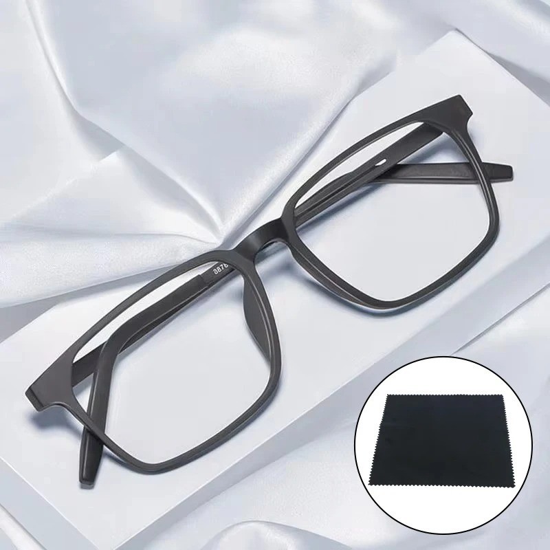 Progressive Multifocal Reading Glasses for Men Blue Light Blocking Titanium Arm