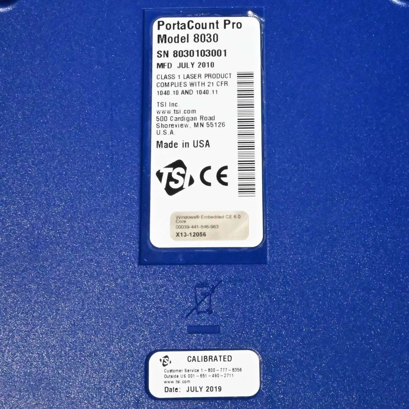 TSI 8030 PortaCount Pro Respirator Fit Tester - Unit Only - Tested