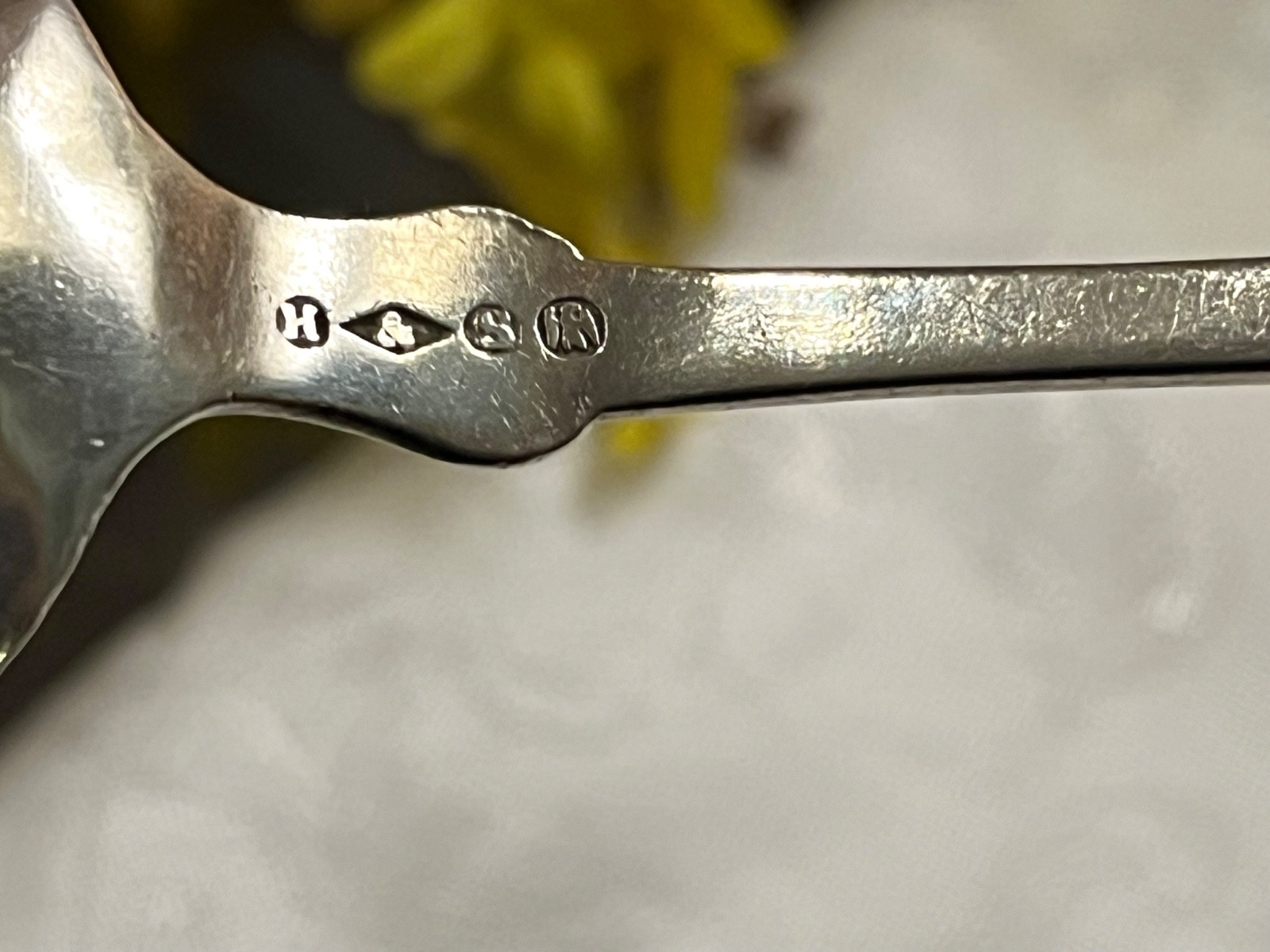 Antique Coin Silver Spoon By Hotchkiss & Schreuder / L L Mason Monogrammed