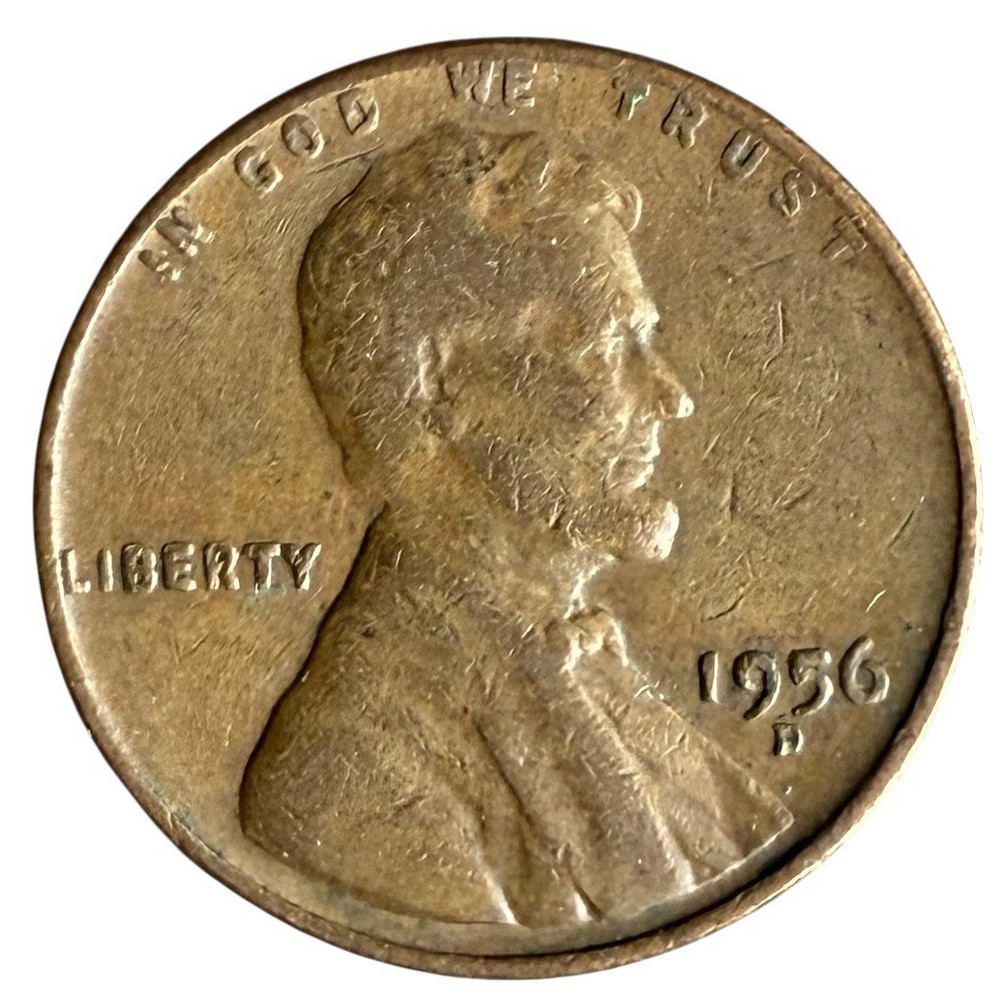 1956-D - Lincoln Wheat Cent - VG Or Better