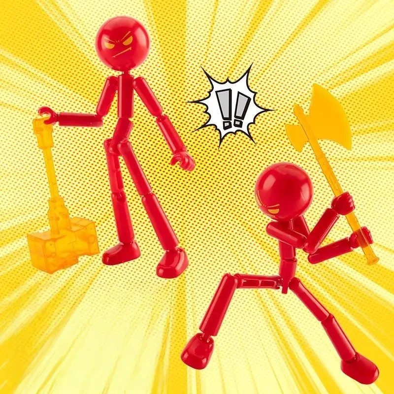 Stick Figure Action Toy Multi Jointed Model Assembled Movable Creative Gift