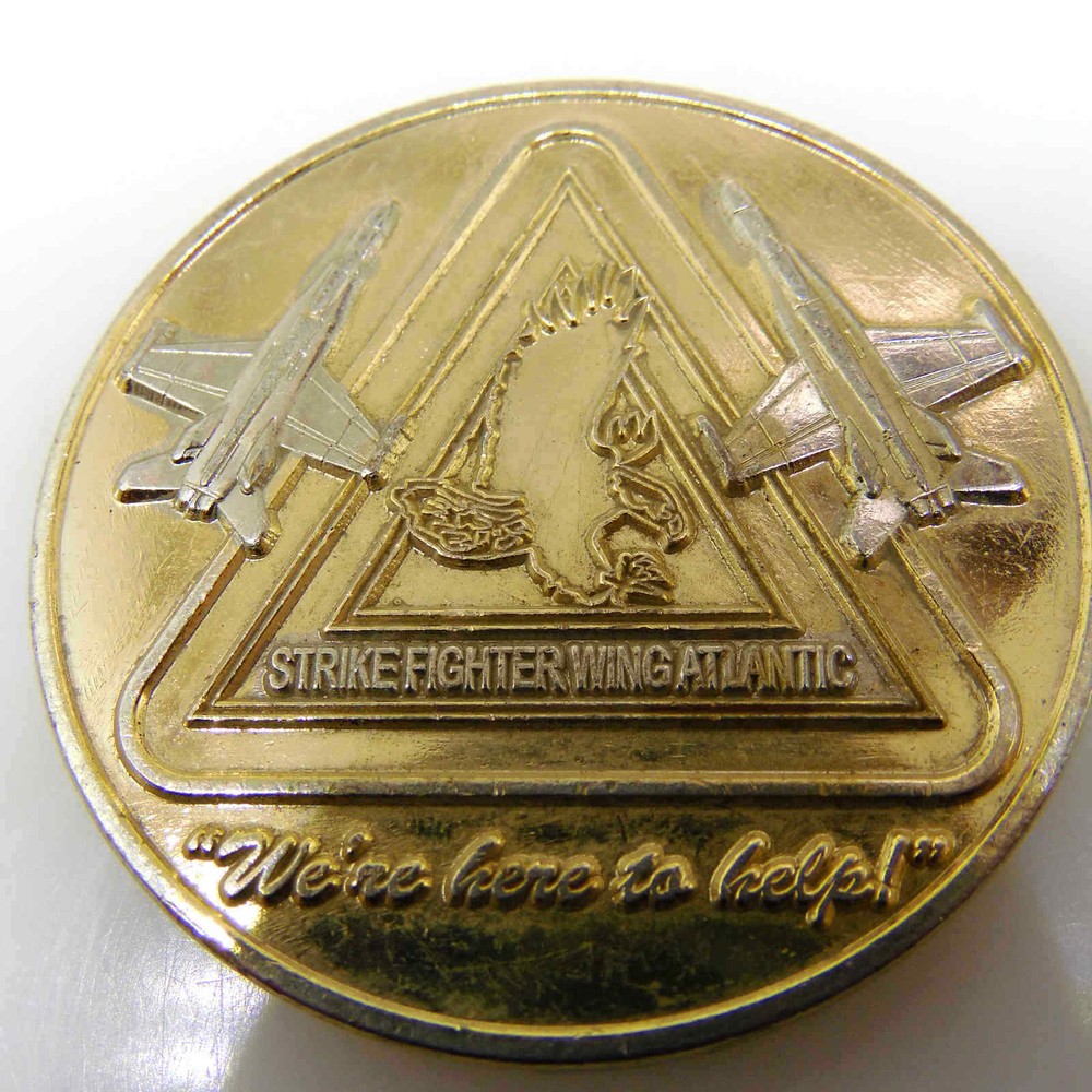 USN NAVY CHIEF STRIKE FIGHTER WING ATLANTIC CHALLENGE COIN
