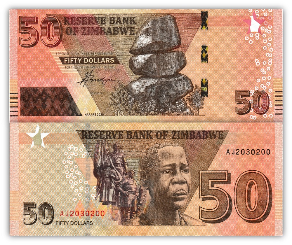 Zimbabwe 50 Dollars, 2020, P-105a, Uncirculated