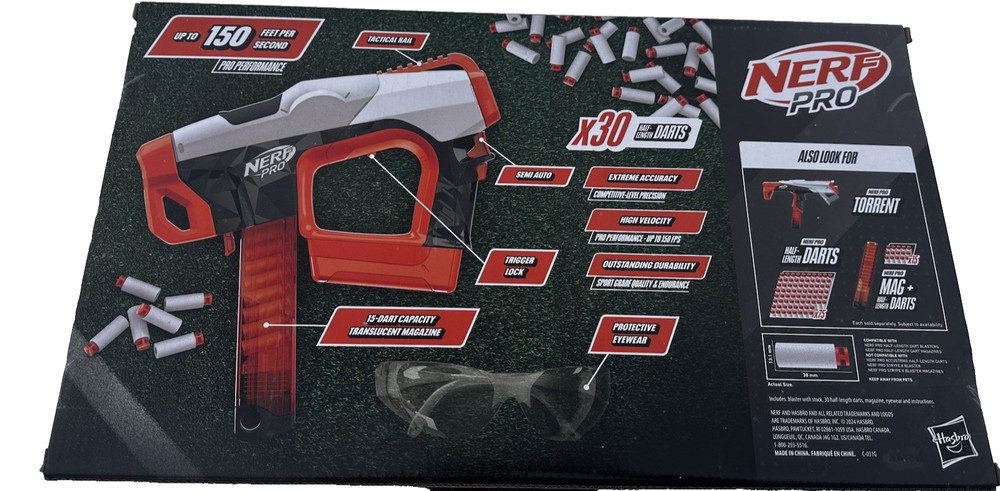 Nerf Pro SENDER Blaster NEW Sealed Motorized Semi Auto 150 FPS
