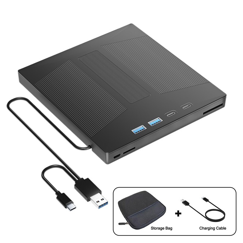 External CD/DVD Drive for Laptop PC USB3.0 CD DVD Disk Burner Player Reader
