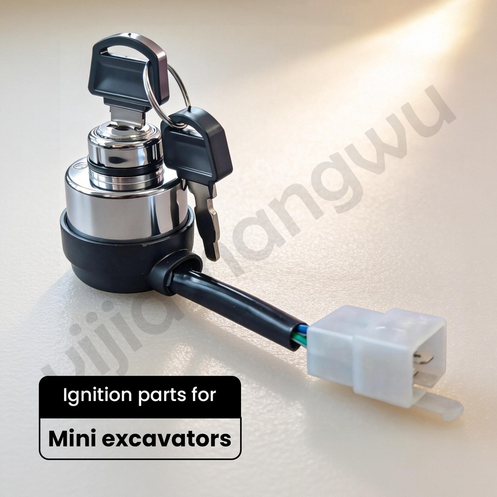 Agrotk Ignition Switch Key Switch for H15R Mini Excavator Attachment