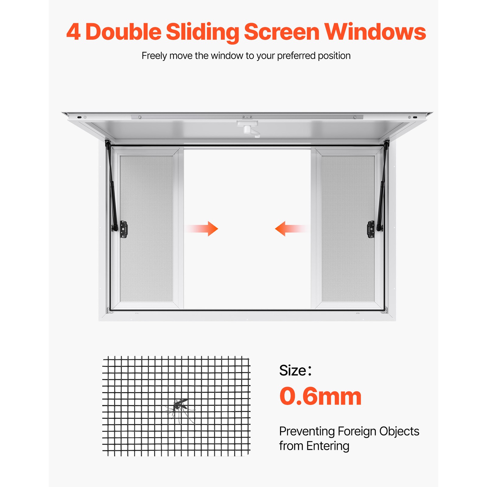 Uimoso 53x33in Aluminum Alloy Food Truck Service Window with Awning