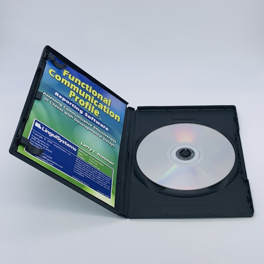 Functional Communication Profile Reporting Software Only No Manual Larry Kleiman