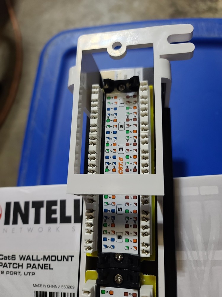 Intellinet 12 Port Cat6 Network Patch Panel Wall-Mount