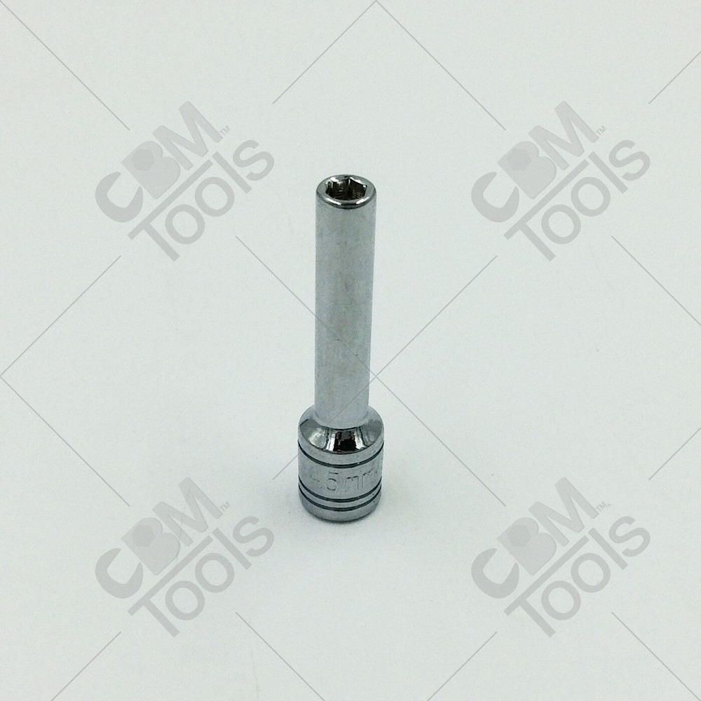 SK Hand Tools 41698 4.5mm 1/4" Drive 6 Point Metric Deep Chrome Socket