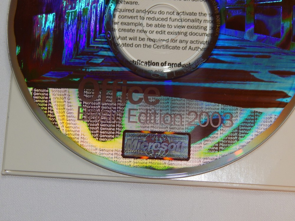 Microsoft Office 2003 Basic Edition Disc CD Rom - VD8