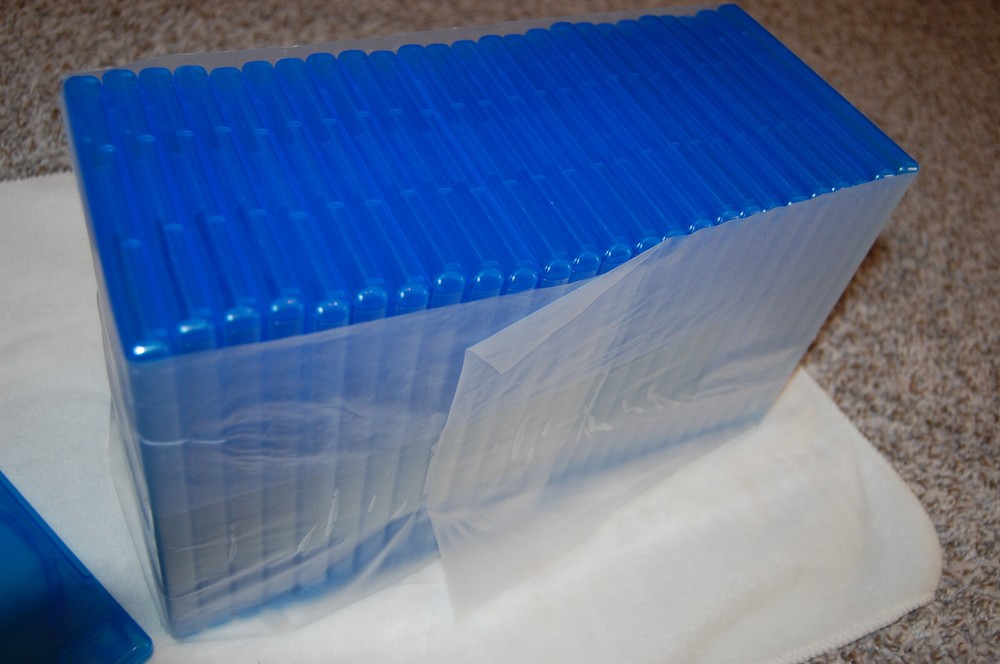 25 Double Blu-Ray Standard Empty Replacement Boxes Cases 2 Disc 12mm #BR2R12BL