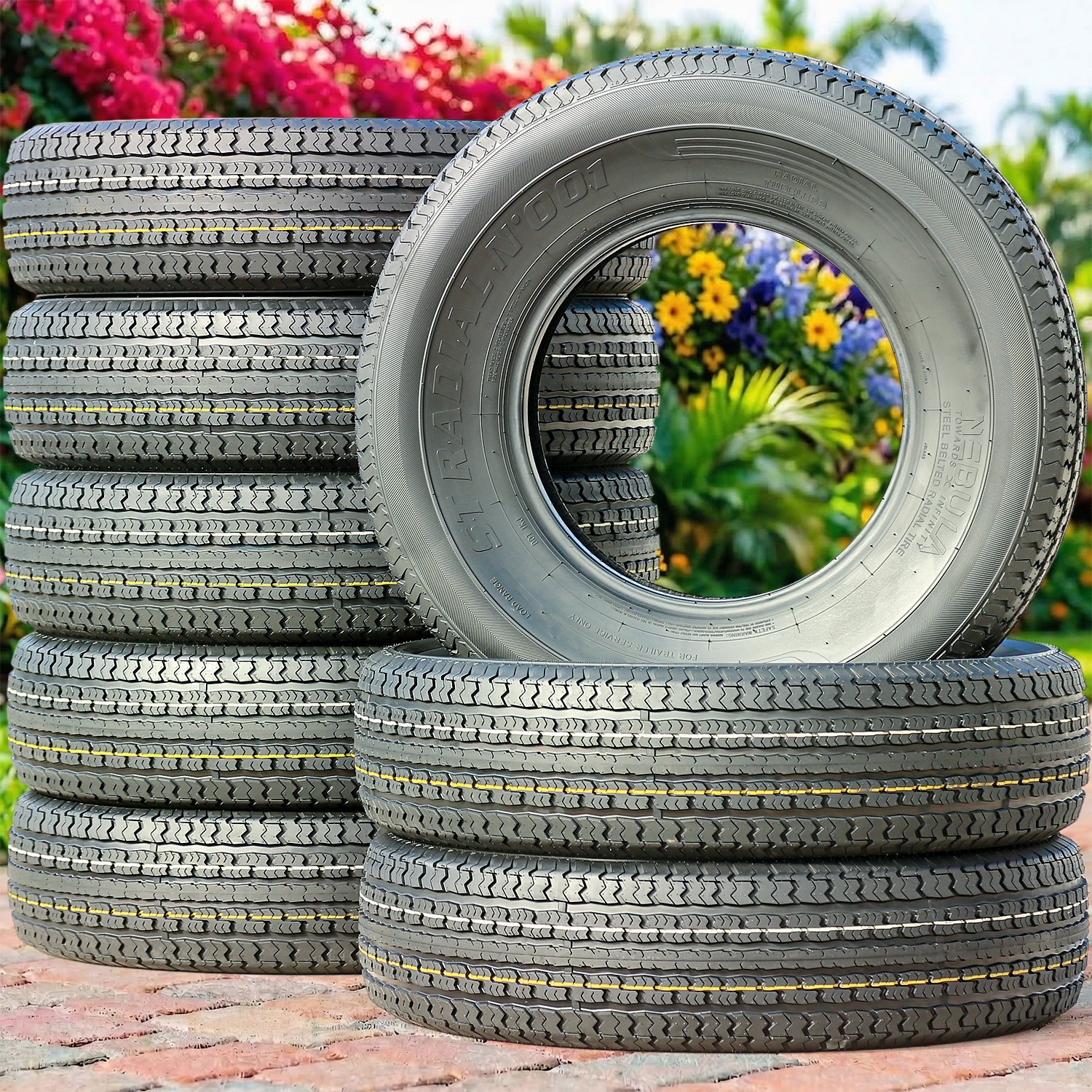 4 Tires Nebula ST Radial N' 001 Semi-Steel ST 205/75R14 Load D 8 Ply (Thailand)