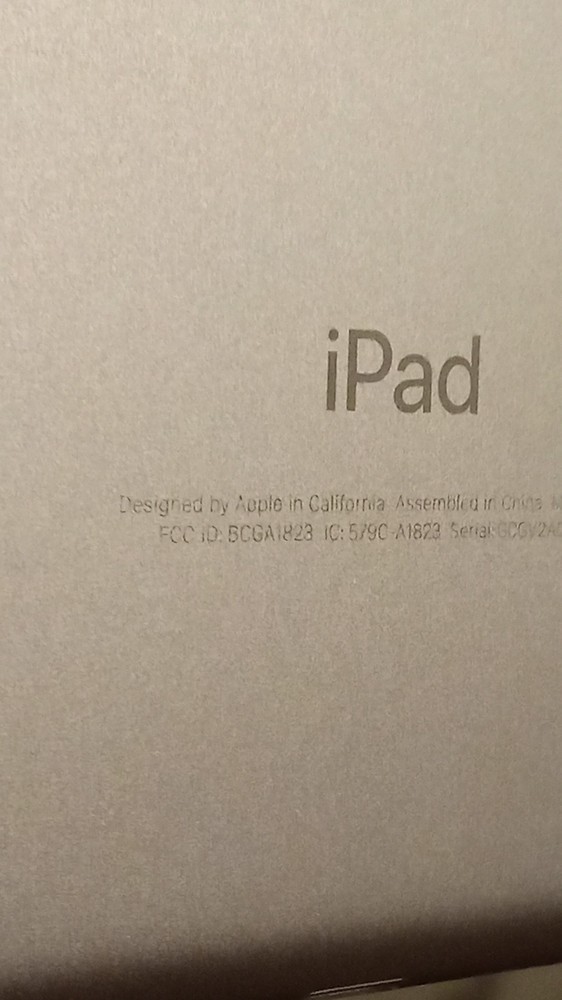 Apple iPad Tablet A1823 Space Gray 5th generation