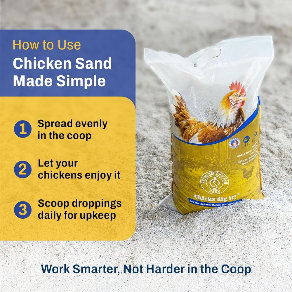 50 Lbs (2-Pack) – Dust-Free, Odor-Control Bedding for Chicken Coops, Nesting Box