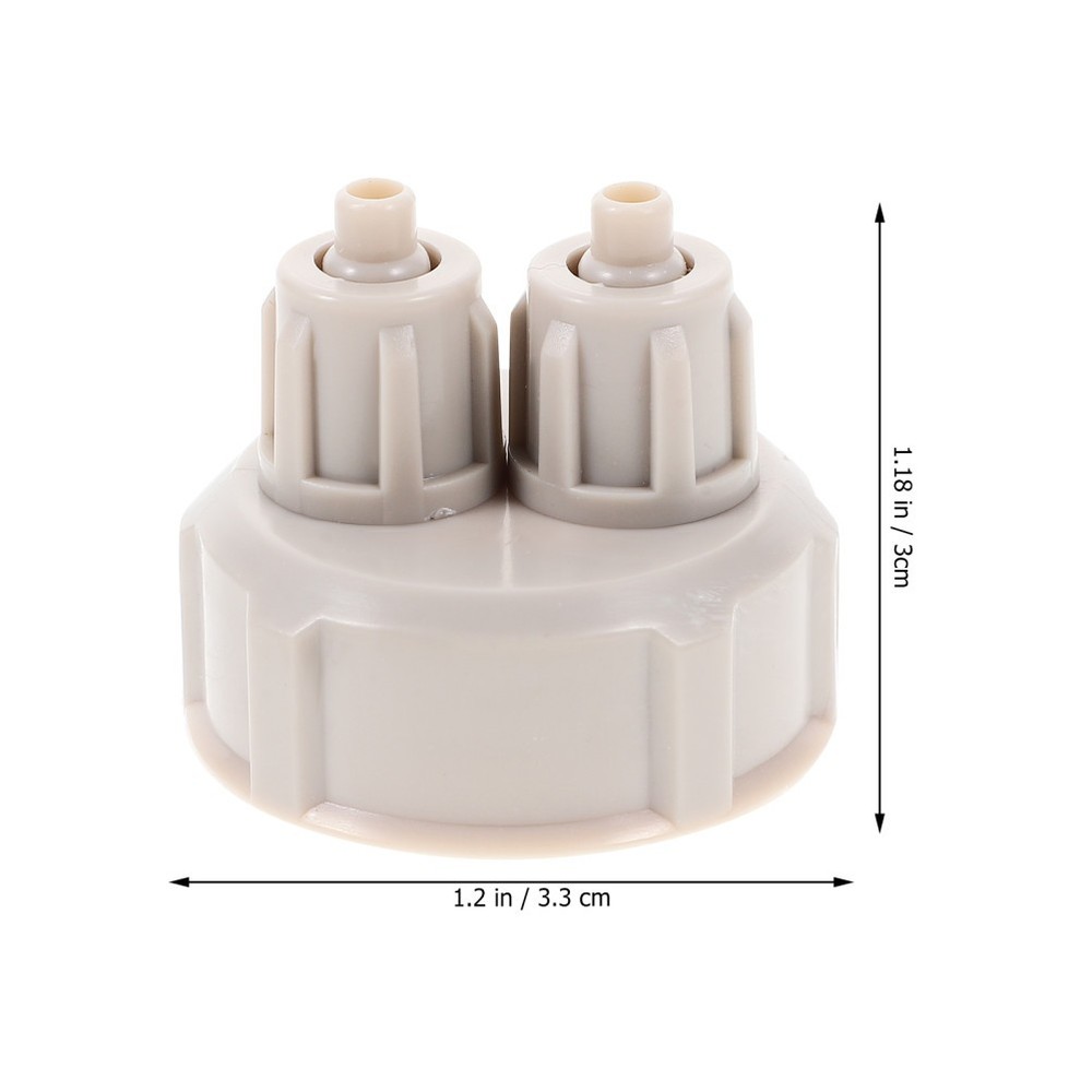 2 Pcs Bottle Cap Hatchery Diffuser Bottles with Caps for Aquarium