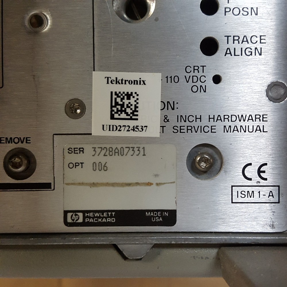 HP Hewlett Packard 8563E Spectrum Analyzer w/ Memory Module & Power Cord - USED