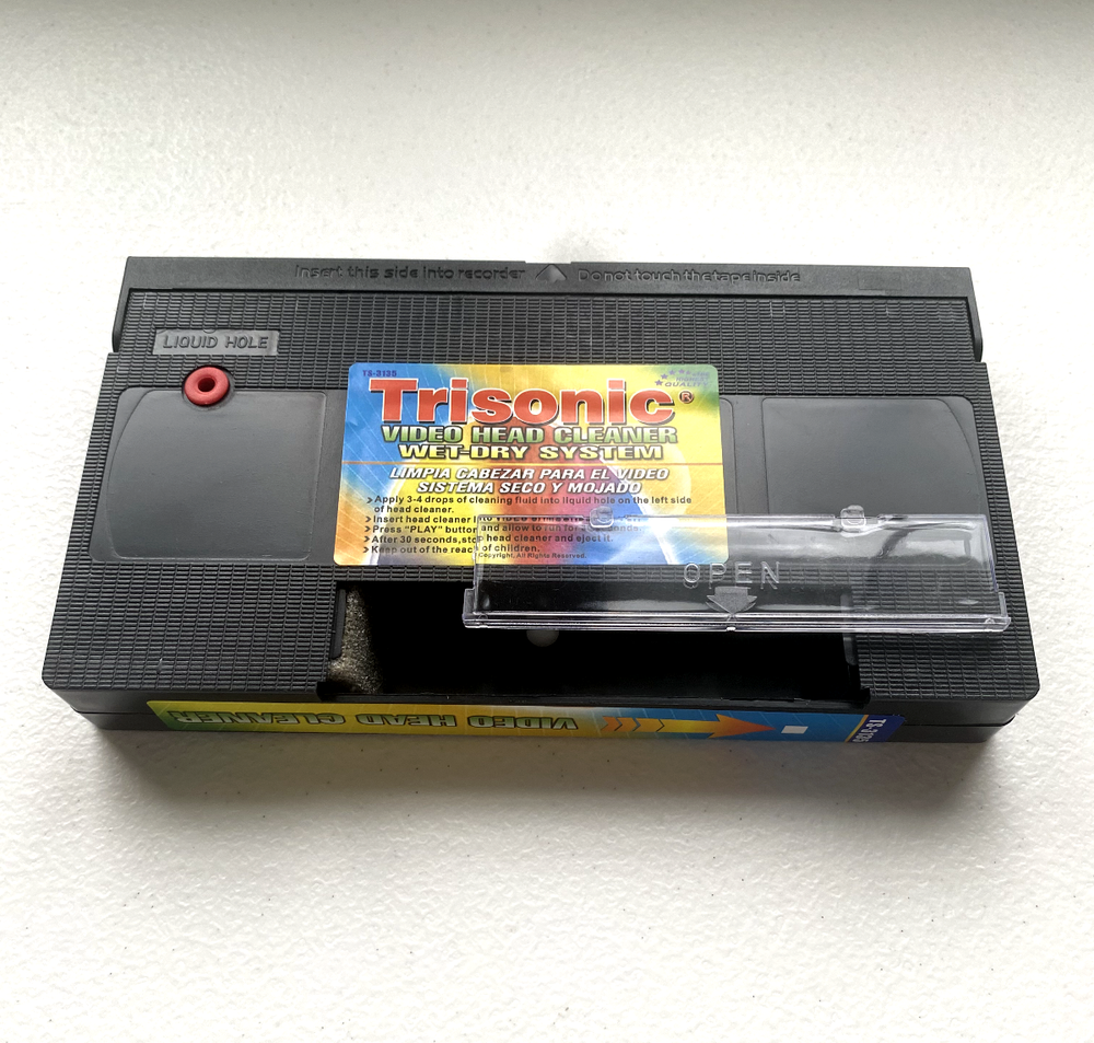 VHS VCR Video Head Cleaner (CLEANING SOLUTION NOT INCLUDED)