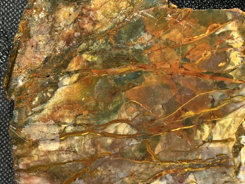 Morrisonite Jasper 485 g Oregon, amazing patterns/red striations/veining