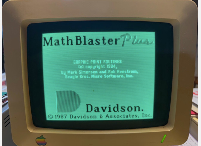 Apple 5.25 Software - MICROZINE NO. 17 by Scholastic PLUS Math Blaster Plus