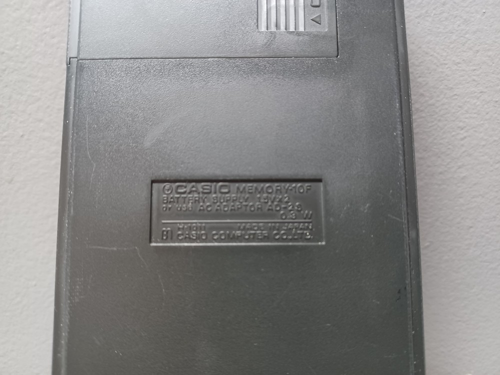 CASIO MEMORY-10F ELECTRONIC CALCULATOR