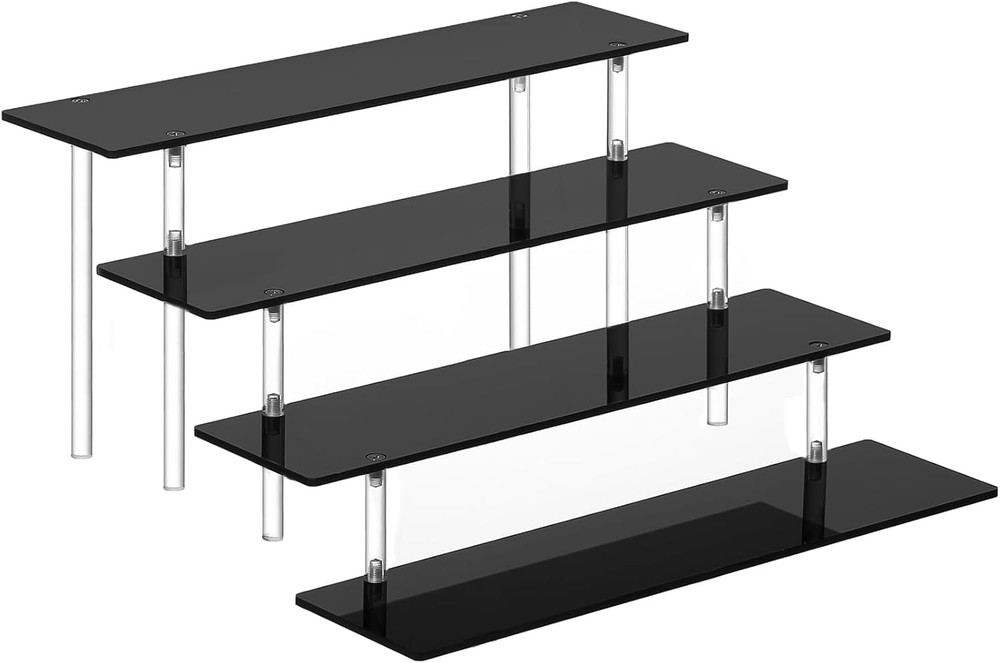 4 Tier Perfume Organizer Stand, Acrylic Risers Display Stands, Display Risers, P