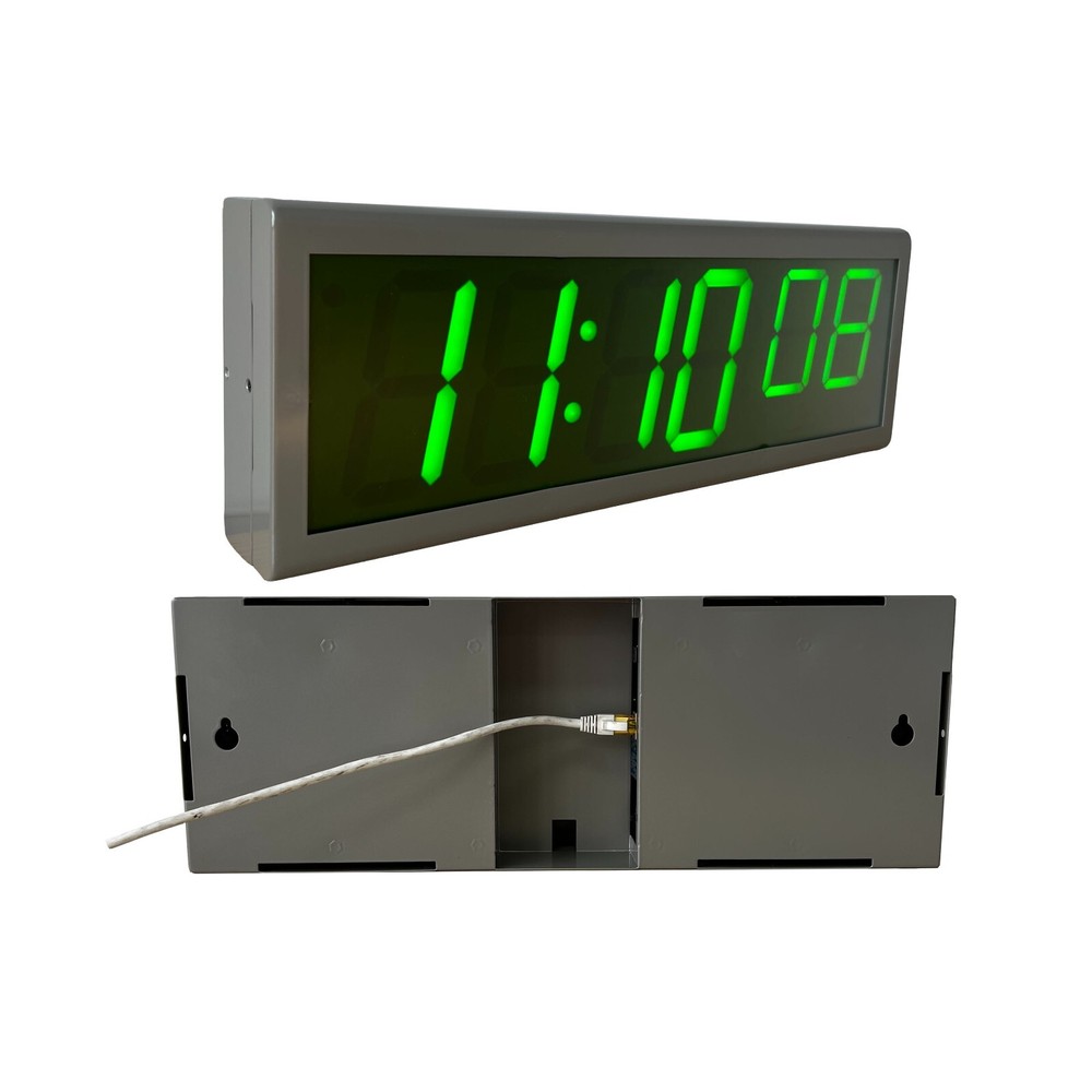 Synchronous IP PoE Clock, GPS Time Server Synchronized, Automatic DST Reset