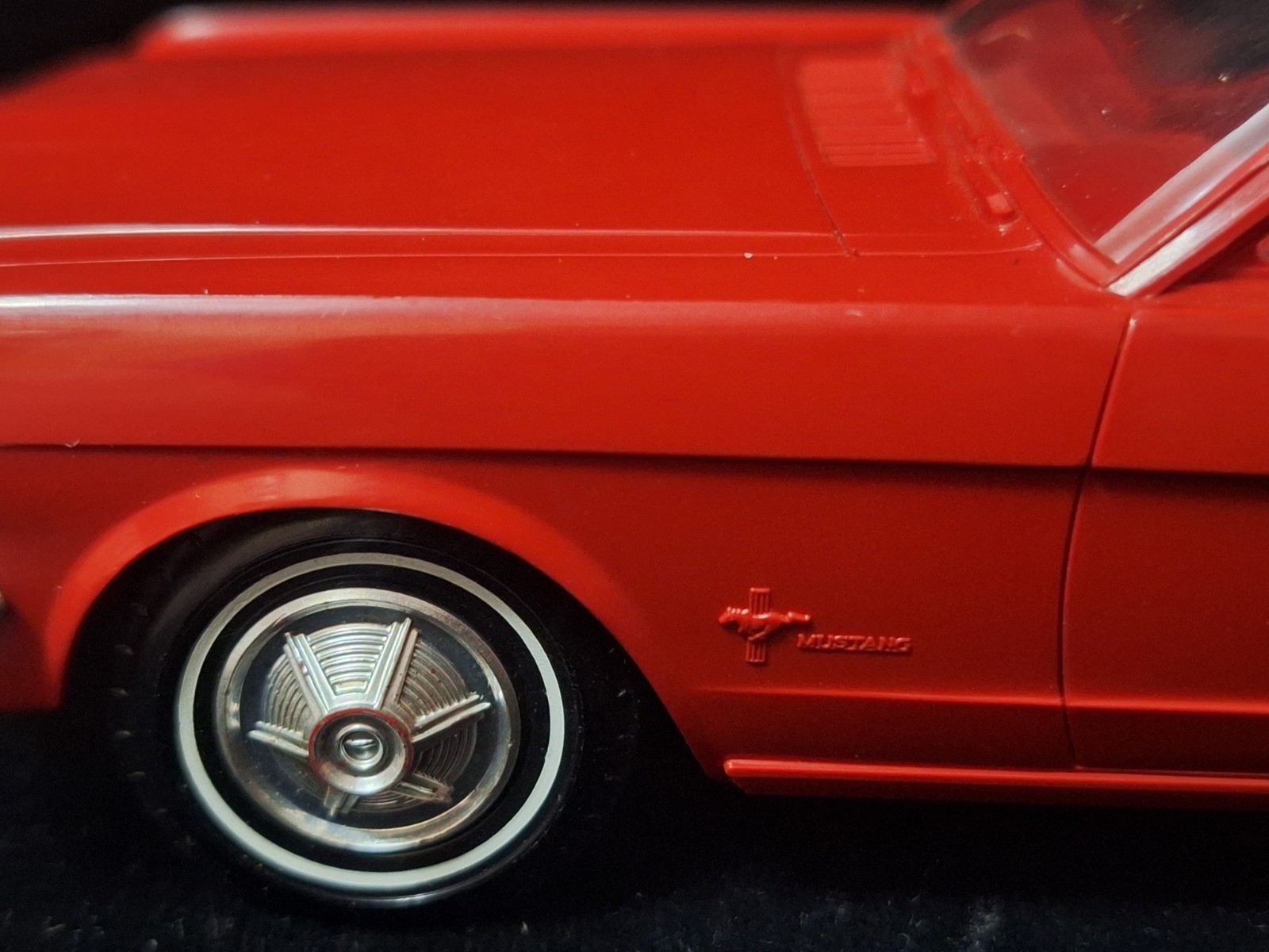 Vintage 1965 AMT Red FORD MUSTANG FASTBACK Dealer Promotional Plastic Model Car