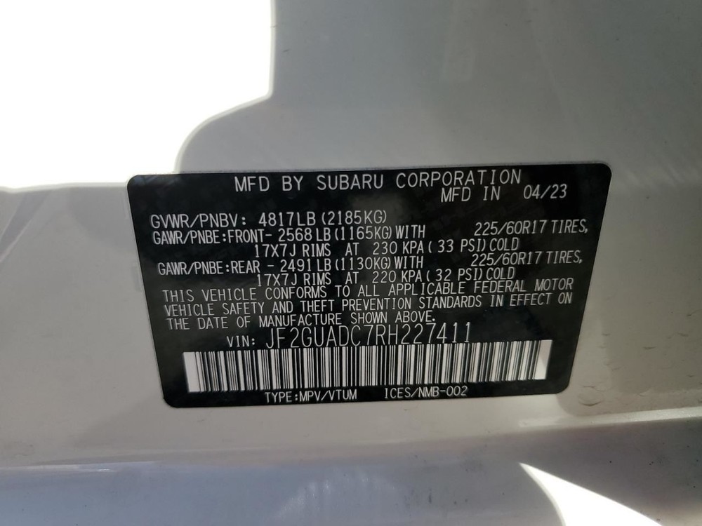 CROSSTREK 2024 Camera/Projector 346049