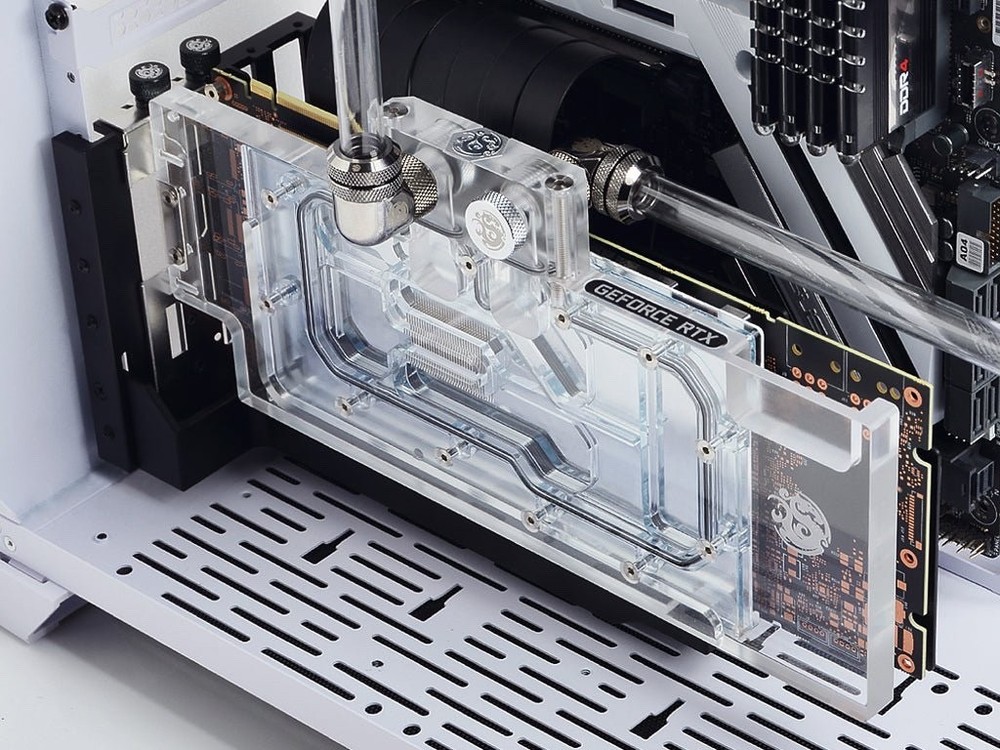 Bitspower Dual VGA Vertical Support - Model BPTA-VGDSAL-BK