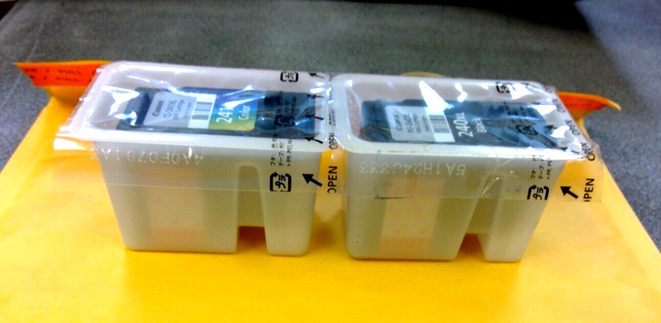 Genuine OEM Canon PG-240XL Black & CL-241XL Color Ink Bulk Packaging FREE SHIP
