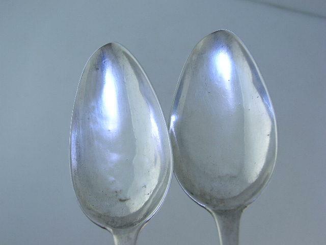 5 Early Coin Silver Spoons STEPHENS BAKER Wilmington North Carolina NC 1800s