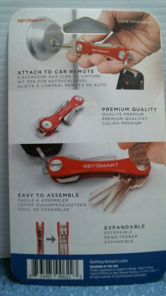 Key Smart Compact Key Holder BLUE (00622) FS
