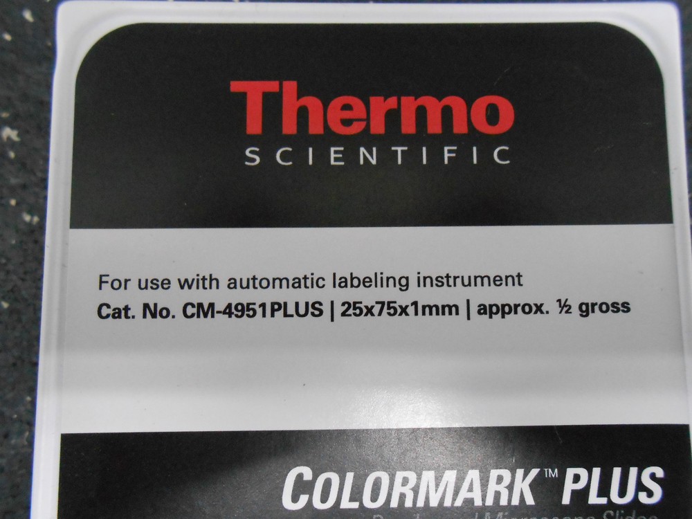 THERMO SCIENTIFIC COLORMARK PLUS CM-4951PLUS PRECLEANED MICROSCOPIC SLIDES