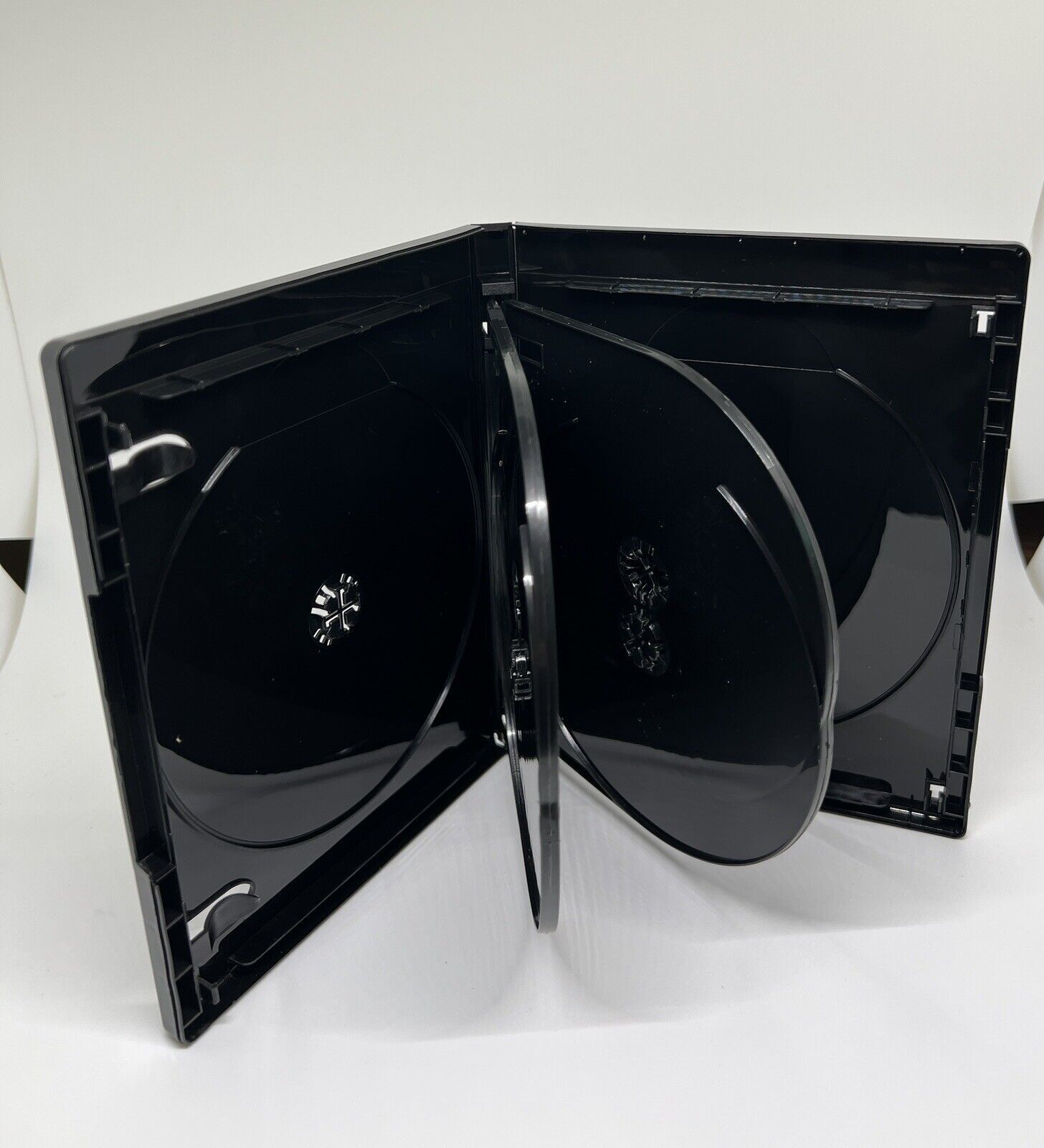 NEW 15mm 4K ULTRA HD BLACK 6-DISC CASE, BOOKLET CLIPS, SLEEVE, PS6-15MM UHD