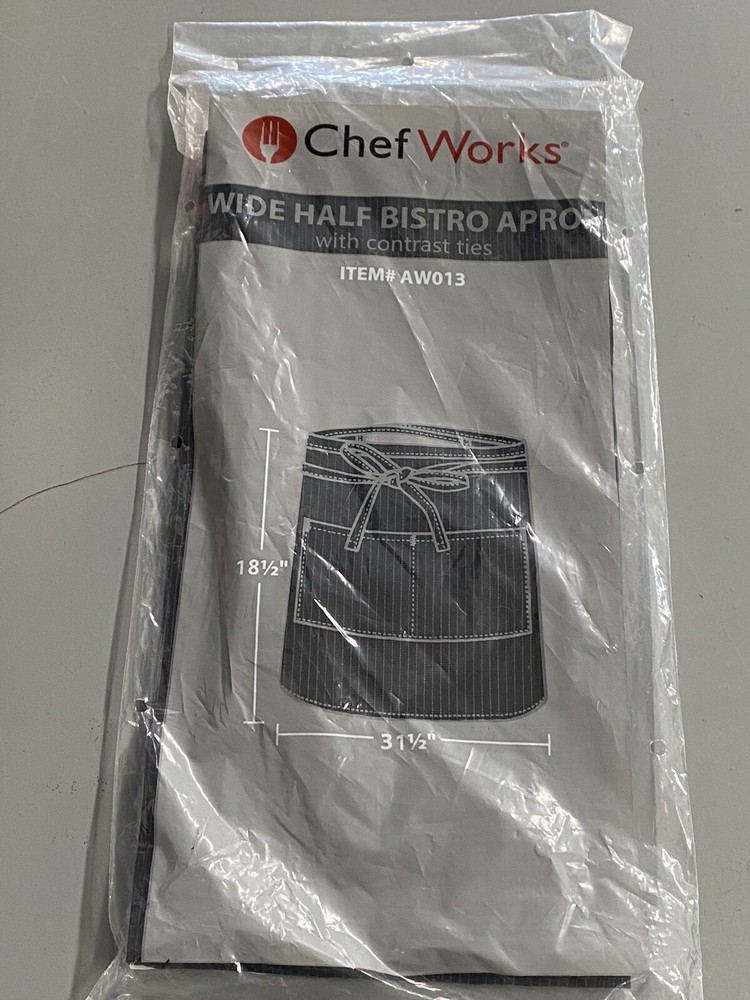 18" Bistro Apron-Pinstripe
