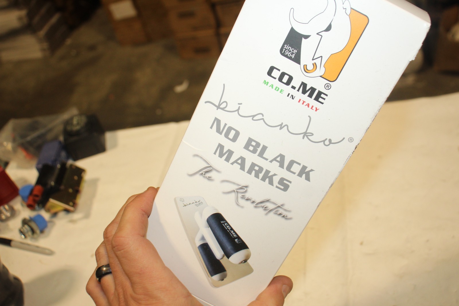 NEW CO.ME Bianko Beveled White Venetian Plaster Trowel