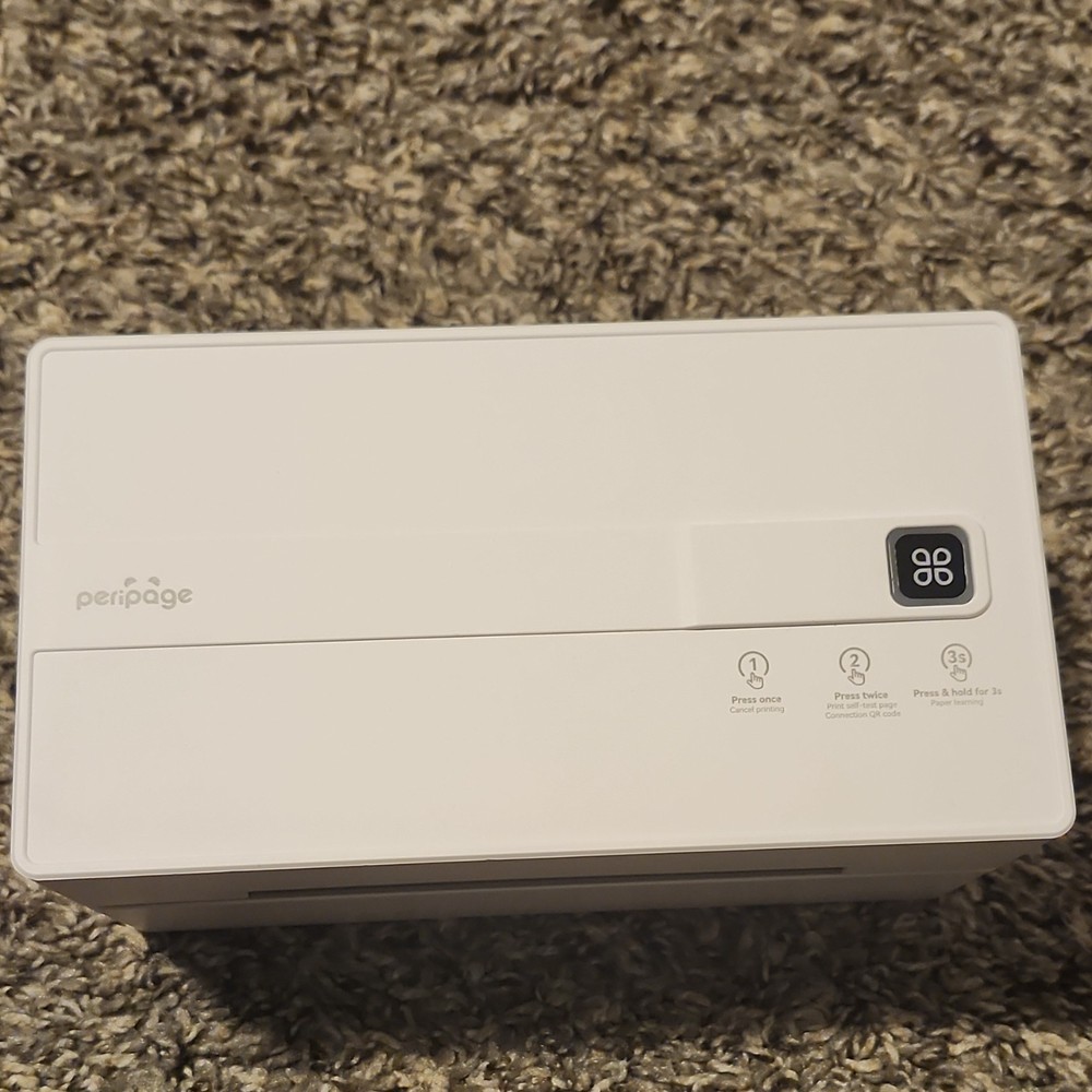 PeriPage Thermal Label Printer White