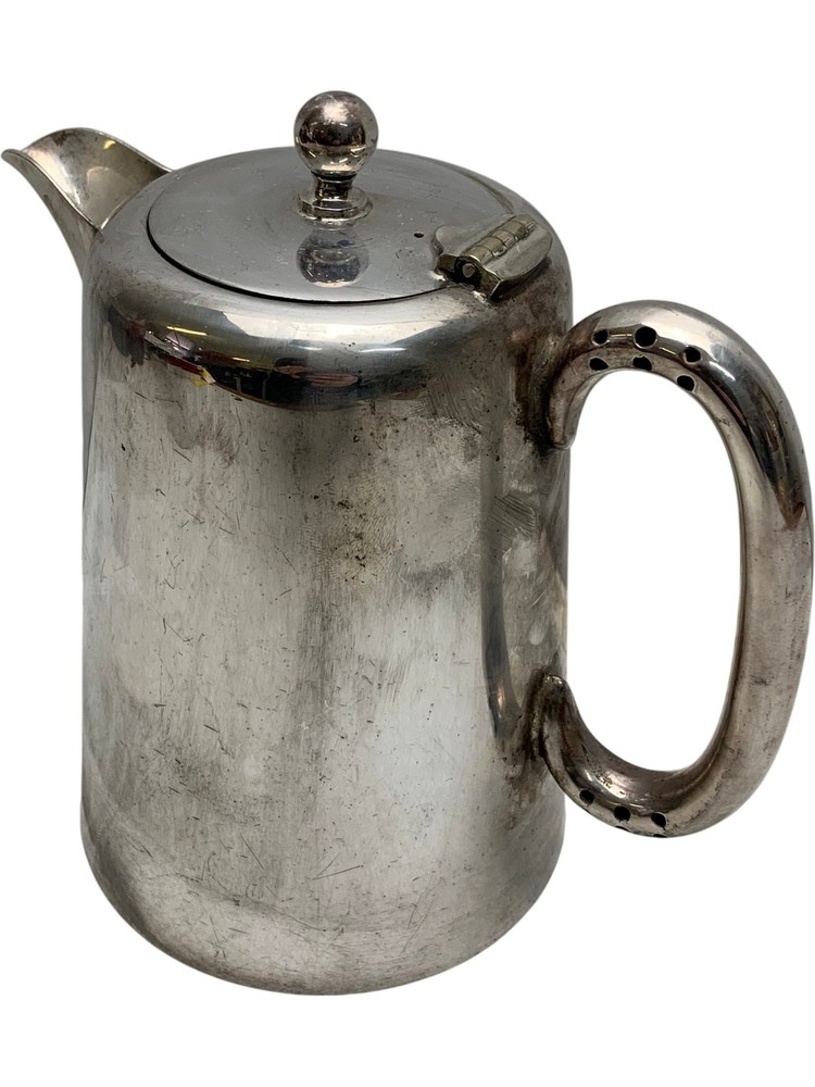 Antique Silver Plate EPNS Teapot With Handle Hinged Lid Spout Collectable Decor