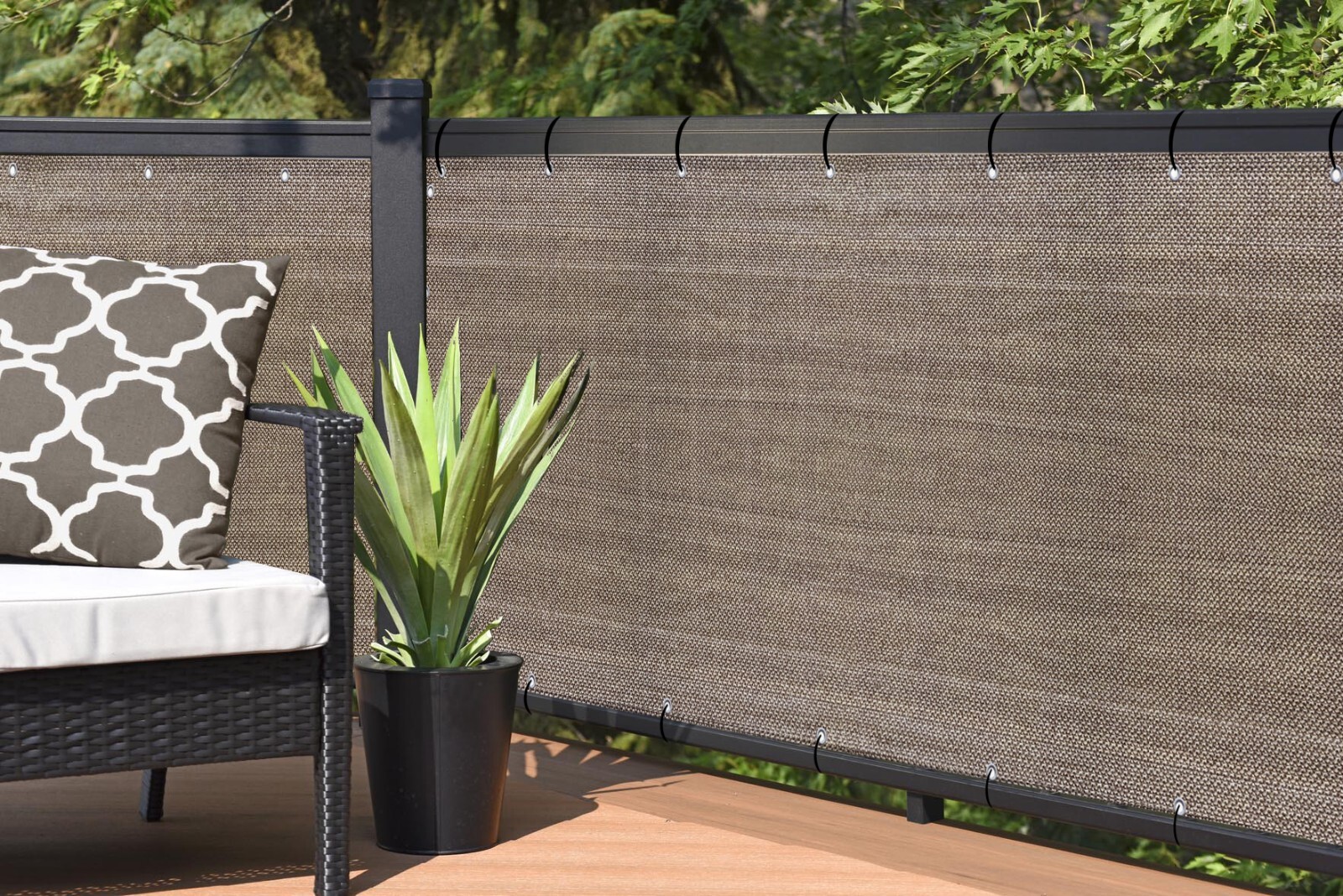 3' 4' 5' 6' tall Outdoor Fence Windscreen Privacy Screen Shade Cover Garden Pool