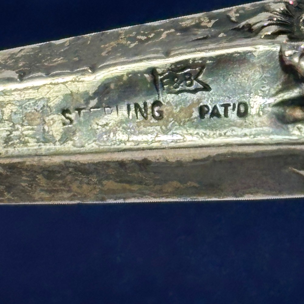 Antique Foster & Bailey Button Hook Sterling Silver Handle Lace Puller