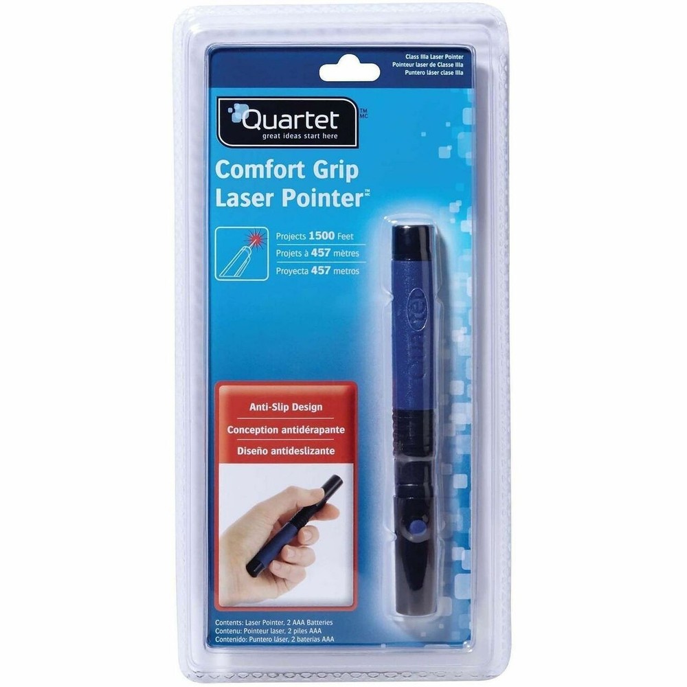 Quartet Classic Comfort Laser Pointer - 1500 Ft Maximum Projection (MP2703BQ)