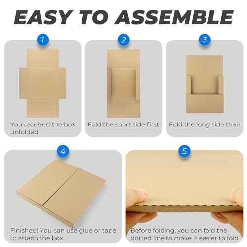 25 Pack Comic Book Shipping Box Mailers Corrugated Cardboard Document Mailing