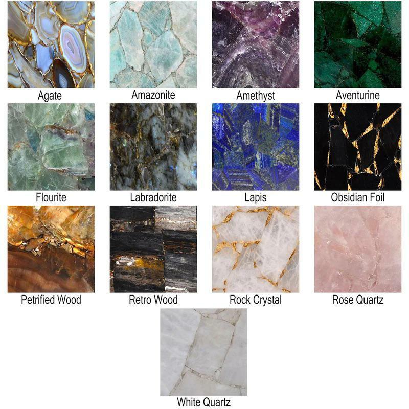 21" Agate Stones Table Top / Agate Coffee Table Top / Agate side table Top