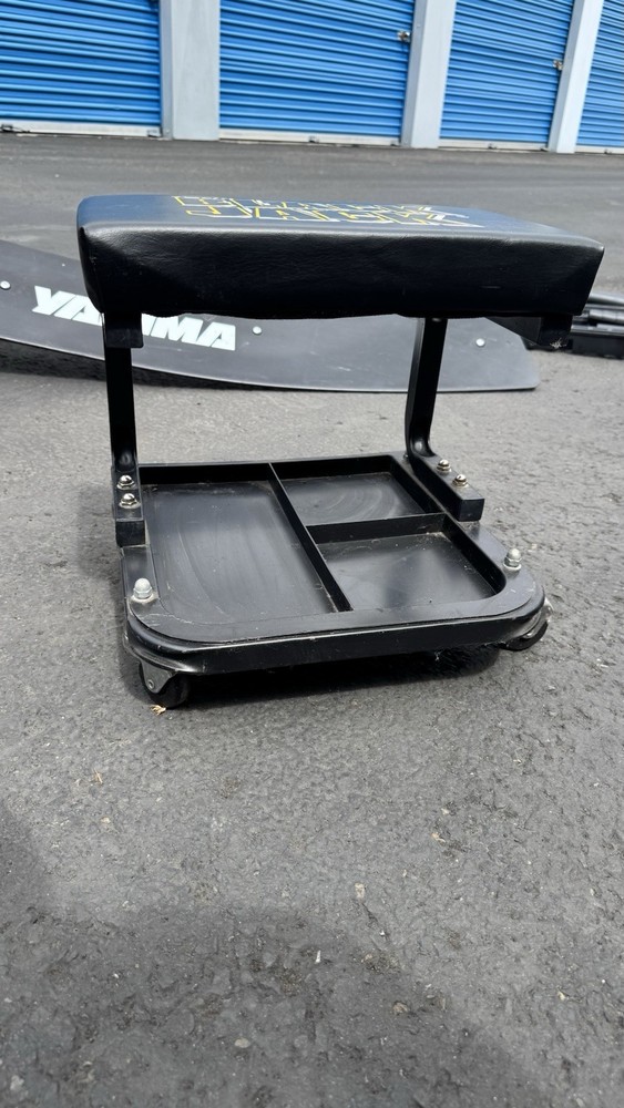 Torin Black Jack Rolling Mechanic Stool with Tool Tray