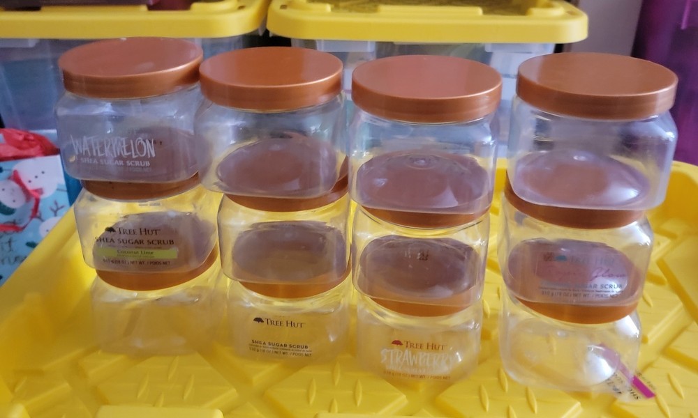 12 Empty Plastic Containers Tree Hut