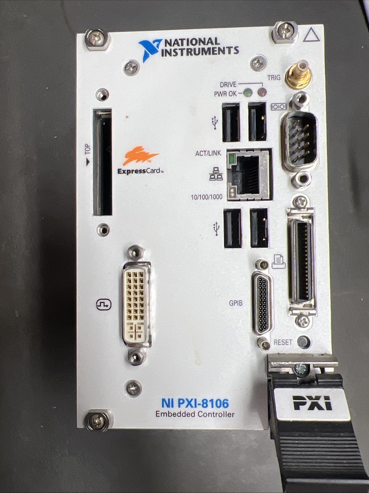NATIONAL INSTRUMENTS PXI-8106 Embedded Controller DVI **NO HDD CABLE** See Desc!