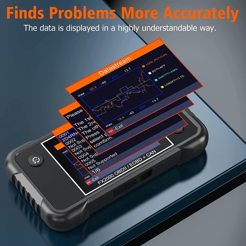 Ancel FX2000 OBD2 Scanner ABS SRS Code Reader Check Engine Car Diagnostic Tool