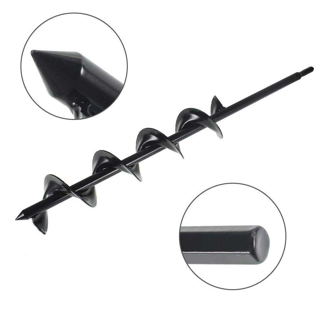 1Pc Auger Drill Bit 3 in. x 24 in. Garden Plant Flower Bulb Rapid Planter Spiral