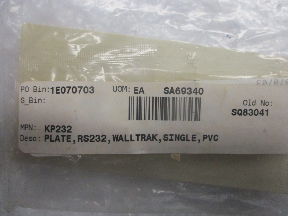 HUBBELL KP232 FACE PLATE NSNP